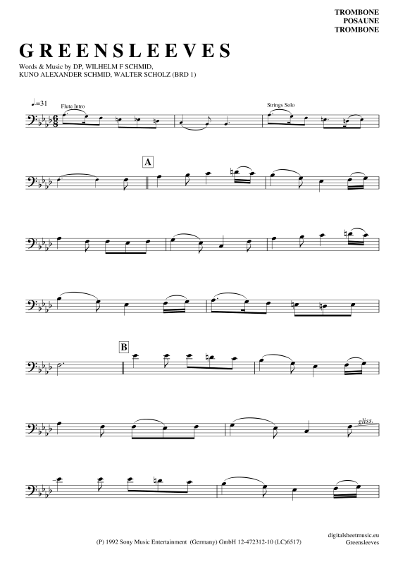 Product picture to: GreensleevesEdward Simoni