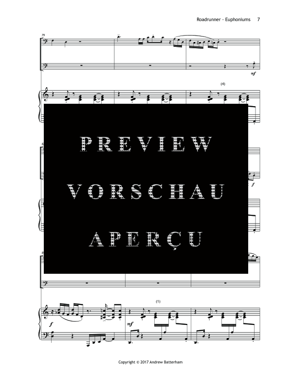 Produktgalerie: Seite 11 von 11 Roadrunner, , (Trio 2x Euphonium + Klavier)