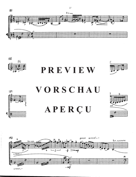 Product gallery: Page 21 of 21 Escapade , , (alto saxophone solo and 4 percussionists)