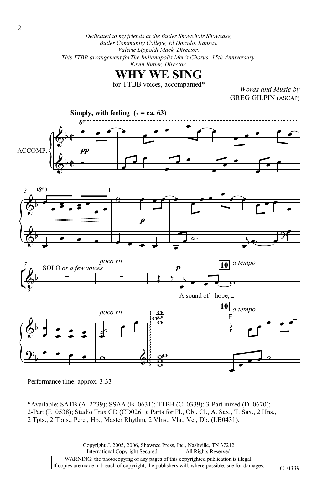 Product picture to: Why We Sing