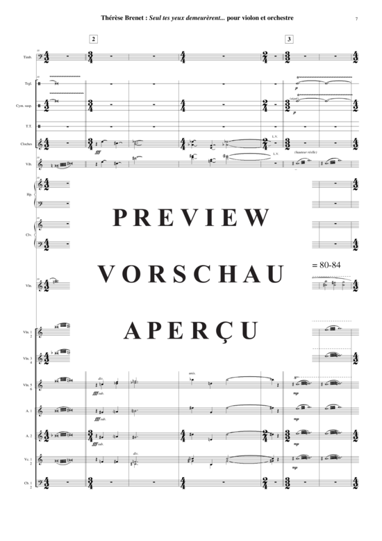 Product gallery: Page 7 of 21 Seul Tes Yeux Demeur&egrave rent , , (violin solo + orchestra) score only
