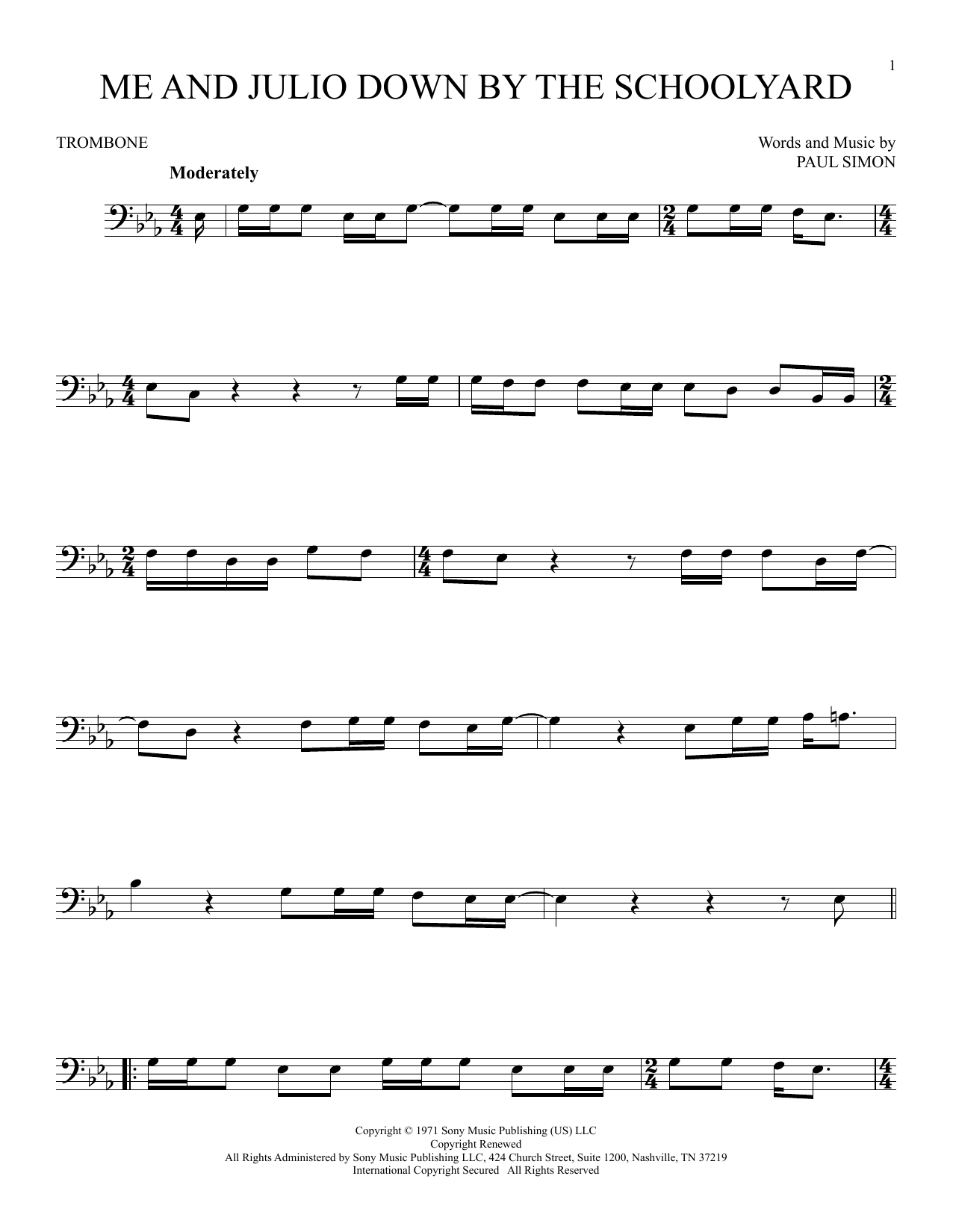 Product gallery: Page 1 of 1 Me and Julio Down By The Schoolyard, Paul Simon