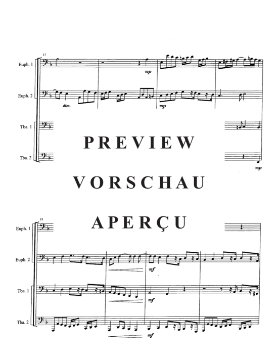 Product gallery: Page 5 of 21 Canzona in d , , (Tuba Quartett EETT)