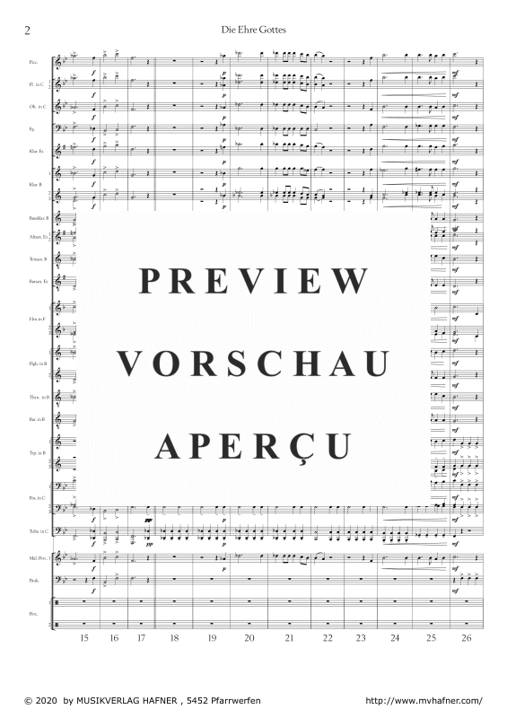 Product gallery: Page 6 of 11 Die Himmel rühmen, , (large wind orchestra)