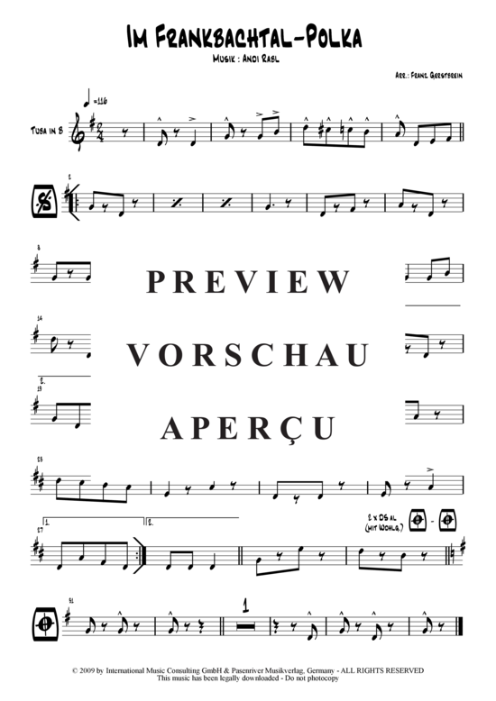 Product gallery: Page 3 of 15 Im Frankbachtal , Die Münchner Wiesen Sinfoniker, (Combo + 3 Horns)