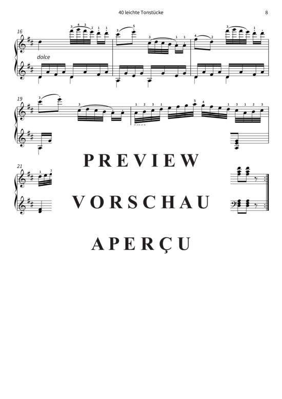 Product gallery: Page 11 of 11 40 leichte Tonstücke - op. 803, Werke 25 - 28 , , Piano Solo