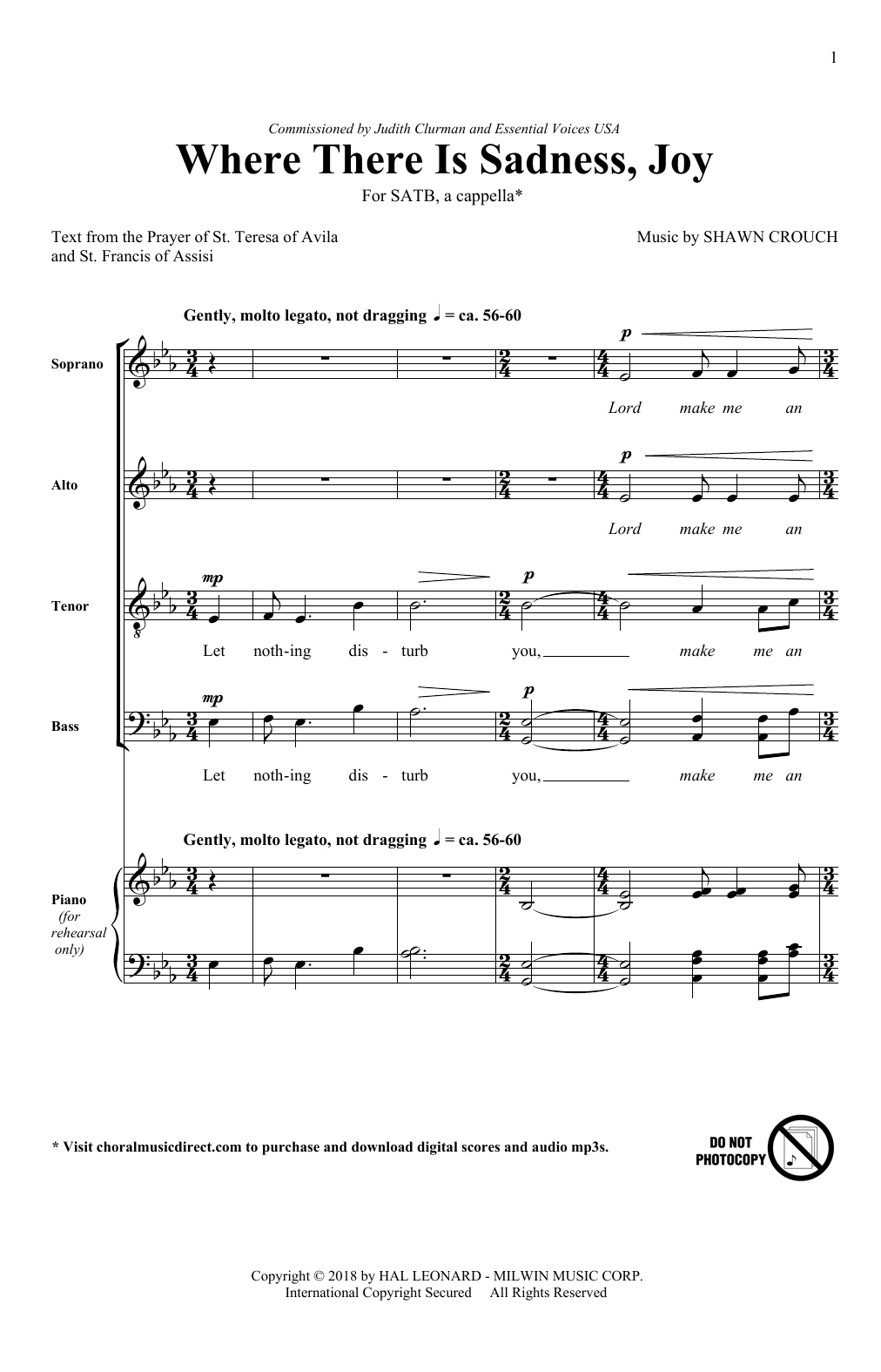Produktbild zu: Where There Is Sadness, Joy