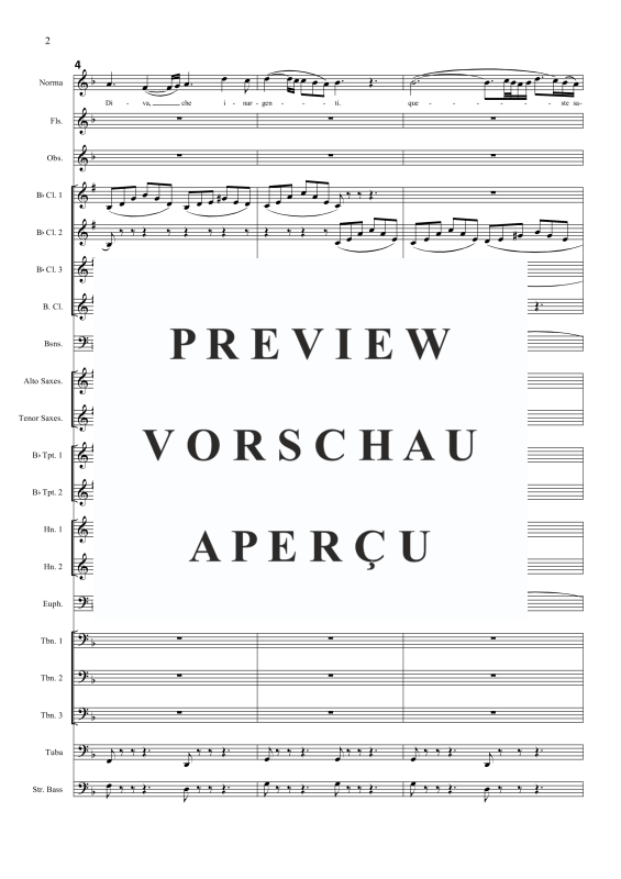 Produktgalerie: Seite 5 von 11 Casta Diva (aus Norma), , Sopran Solo und Blasorchester
