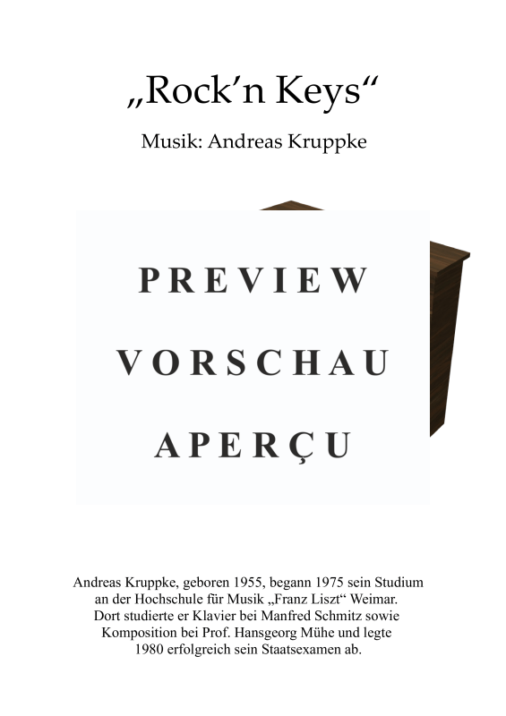 Produktgalerie: Seite 2 von 11 Rock´n Keys (Album), Kruppke, Andreas, Klavier Solo