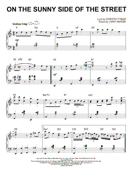 Product gallery: Page 1 of 1 On The Sunny Side Of The Street (arr. Brent Edstrom), Louis Armstrong