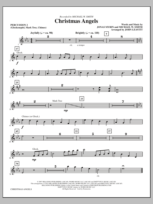 Produktgalerie: Seite 1 von 1 Christmas Angels - Percussion 2, John Leavitt, Chor