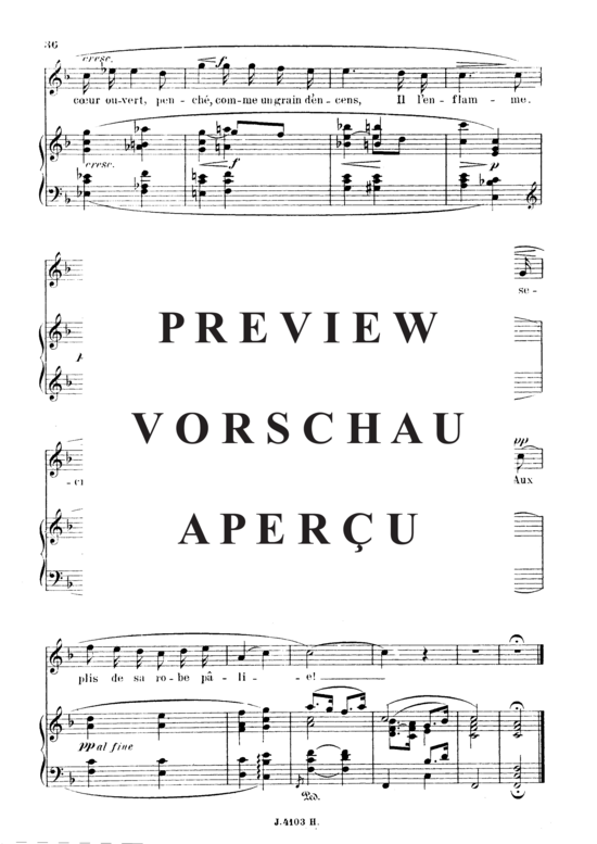 Product gallery: Page 3 of 3 Le secret Op.39 No.3, , High Voice and Piano