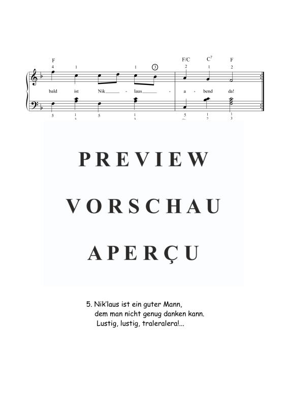 Product gallery: Page 3 of 3 Lasst uns froh und munter sein, , Piano solo