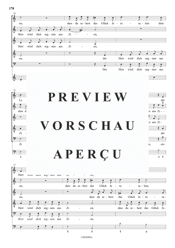gallery: Wohl dem, der den Herren fürchtet , , (Gemischter Chor 5-stimmig)