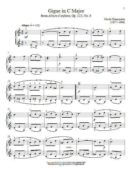 Produktbild zu: Gigue In C Major