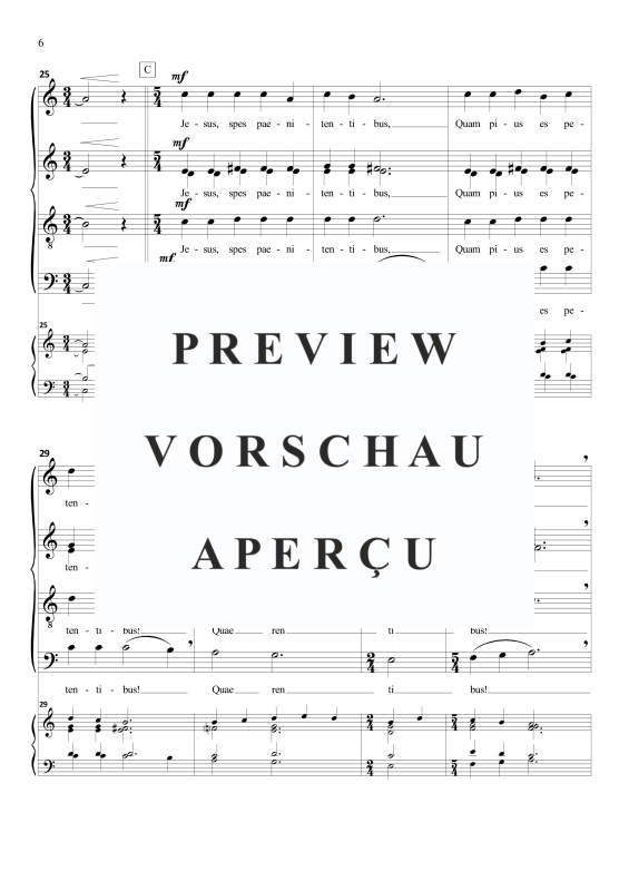 Produktgalerie: Seite 7 von 11 Jesu dulcis memoria (motet on Gregorian theme), , Gemischter Chor