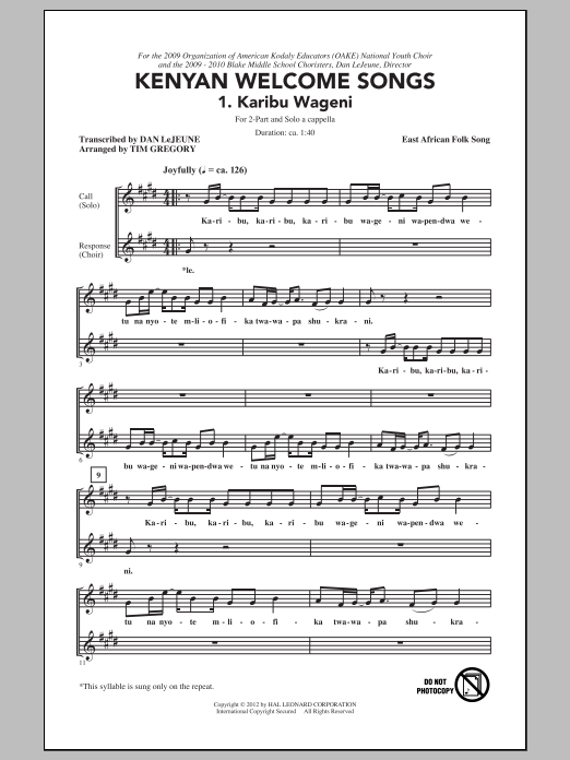 Produktbild zu: Karibu Wageni (Welcome Visitors)