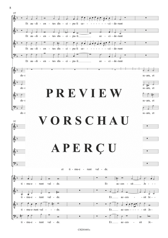 gallery: In illo tempore assumpsit Jesus, , Gemischter Chor 8-stimmig und BC