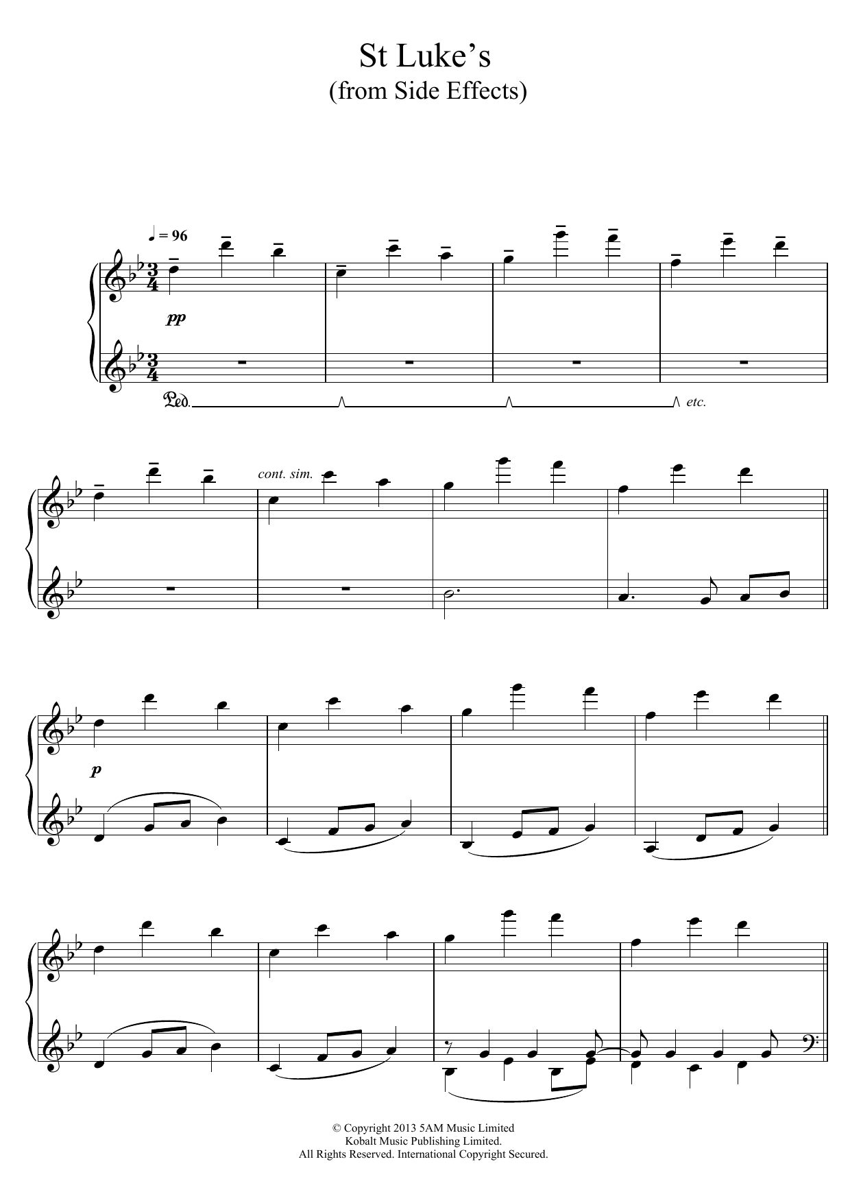 Product gallery: Page 1 of 1 St. Luke's (From 'Side Effects'), Thomas Newman