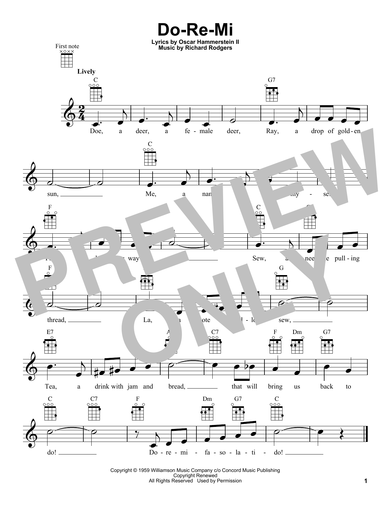 Product gallery: Page 1 of 1 Do-Re-Mi, Rodgers & Hammerstein