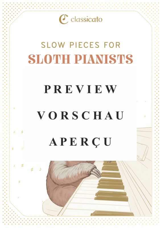 Produktgalerie: Seite 2 von 11 Slow Pieces for Sloth Pianists - In simplified arrangements, , Klavier Solo