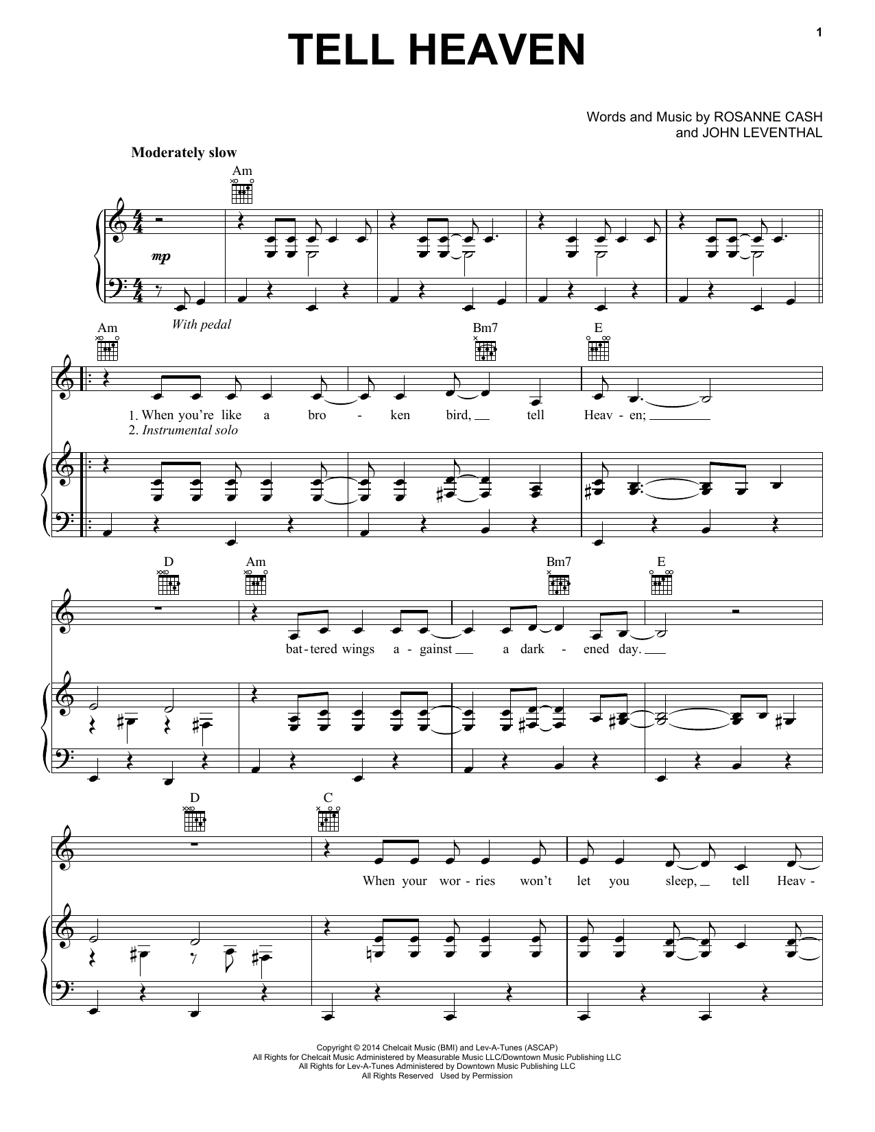 Produktgalerie: Seite 1 von 1 Tell Heaven, Rosanne Cash, Gesang, Gitarre, Klavier