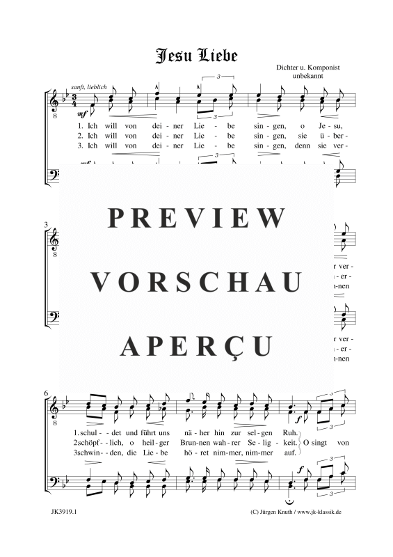 gallery: Jesu Liebe , , (Männerchor)