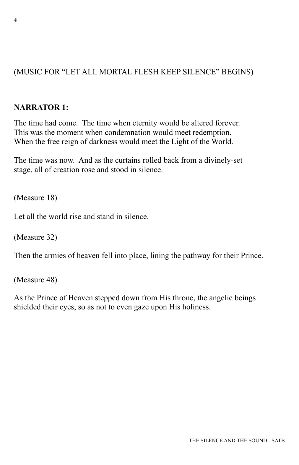 Product picture to: The Silence and The Sound: A Cantata for Christmas