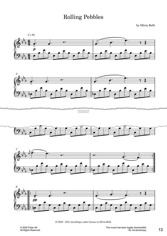 Produktgalerie: Seite 1 von 1 Rolling Pebbles, Olivia Belli, Klavier