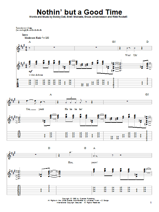 Produktgalerie: Seite 1 von 1 Nothin' But A Good Time, Poison, Gitarre