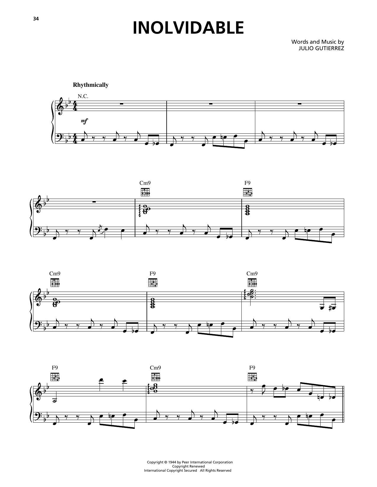 Produktgalerie: Seite 1 von 1 Inolvidable, Luis Miguel, Gesang, Gitarre, Klavier