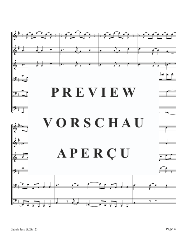 Produktgalerie: Seite 6 von 11 Jabula Jesu, , BlechblÀser Sextett