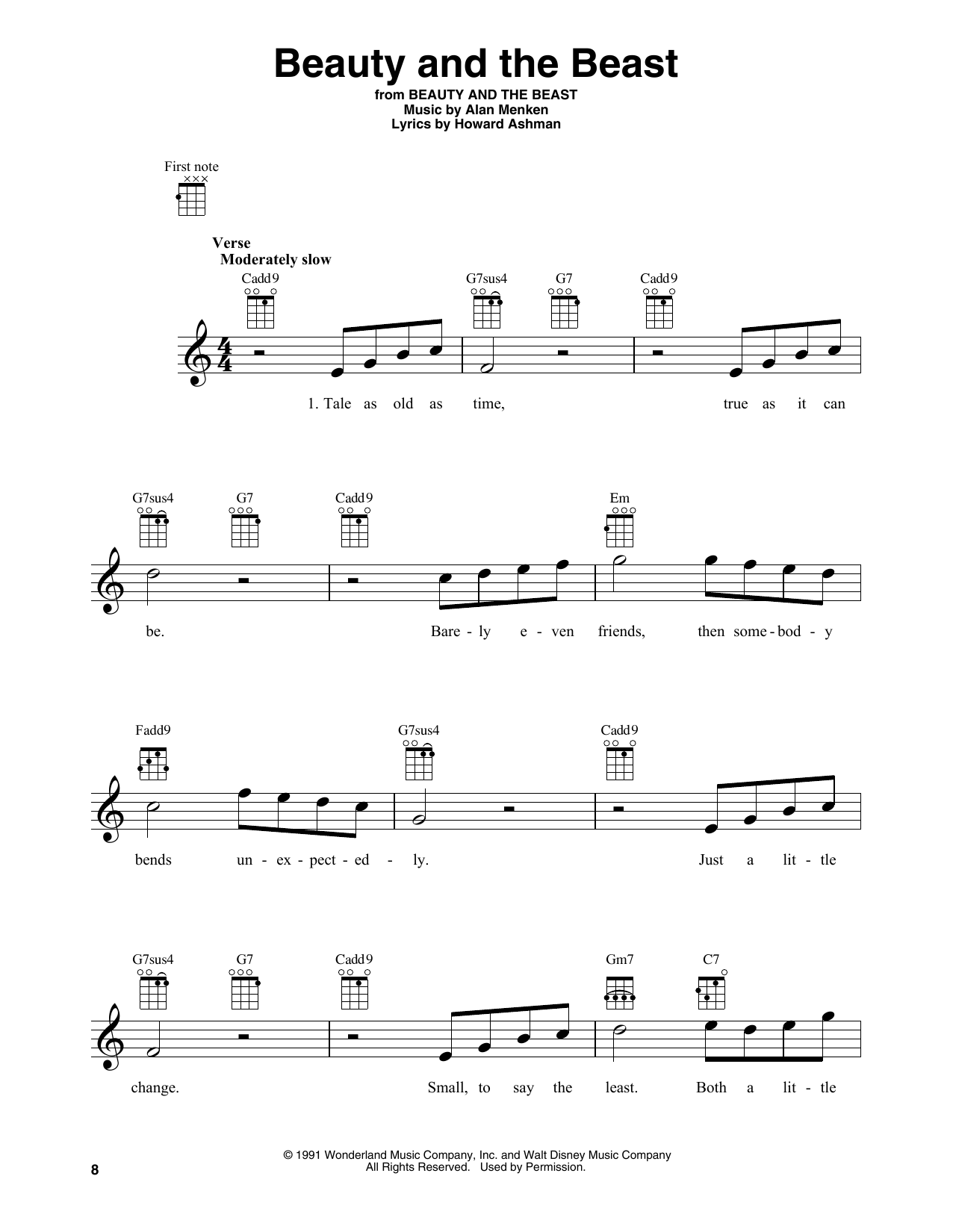 Product gallery: Page 1 of 1 Beauty And The Beast, Alan Menken & Howard Ashman