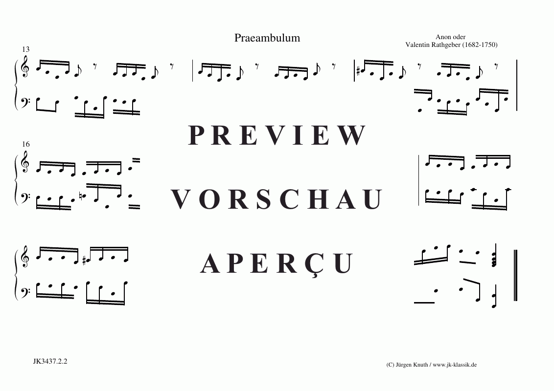 Produktgalerie: Seite 5 von 11 Orgelstücke, 9 Pastorell, 2 Pastorella, Praeambulum , , (Orgel/Klavier Solo)