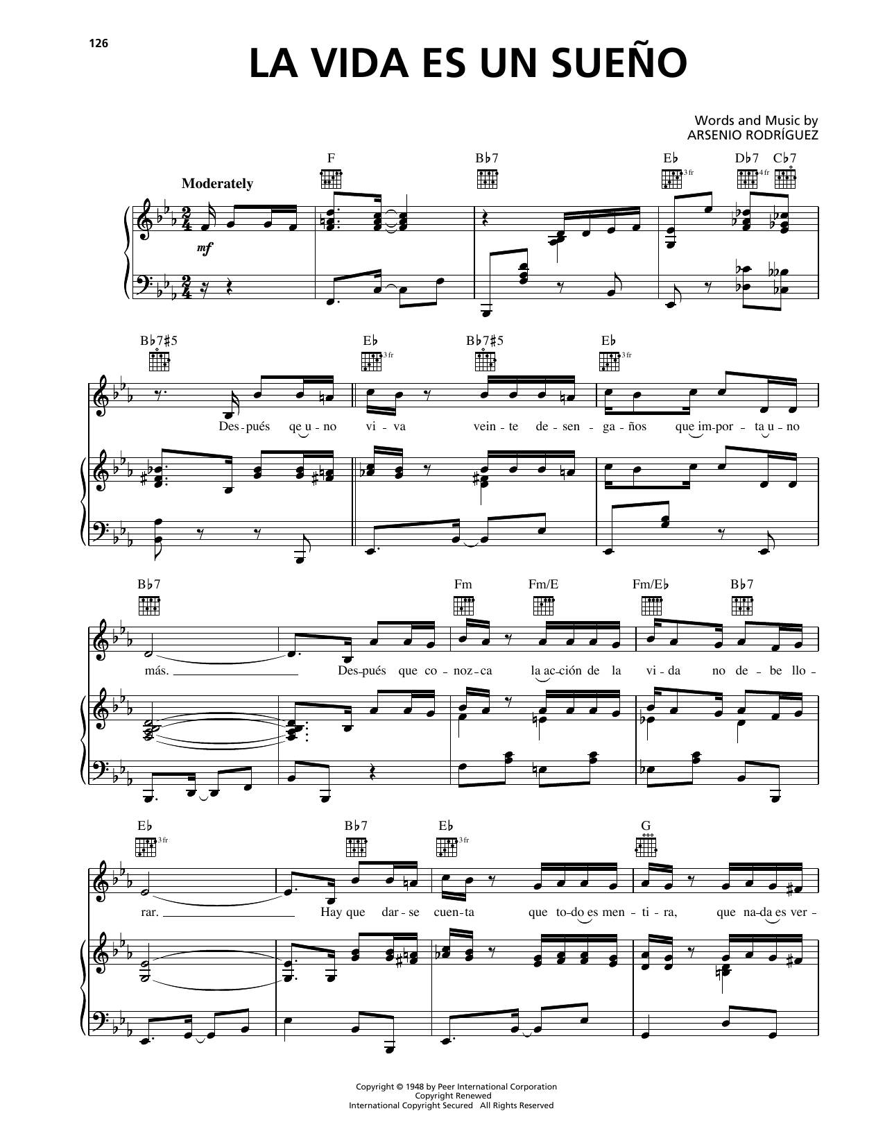 Produktgalerie: Seite 1 von 1 La Vida Es Un Sueno, Arsenio Rodriguez, Gesang, Gitarre, Klavier
