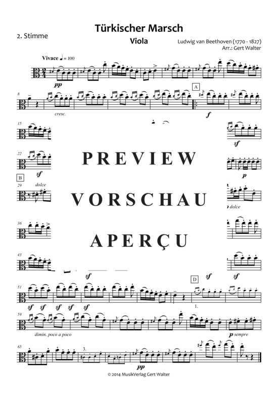 gallery: Türkischer Marsch , , (Quintett flexible Besetzung)