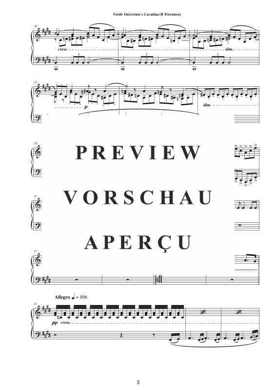 Produktgalerie: Seite 4 von 11 Ouverture e Cavatina (Il Trovatore) - Piano Version, , Klavier Solo