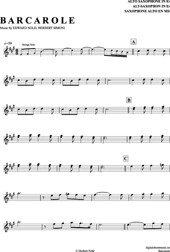 Product picture to: Barcarole Edward Simoni