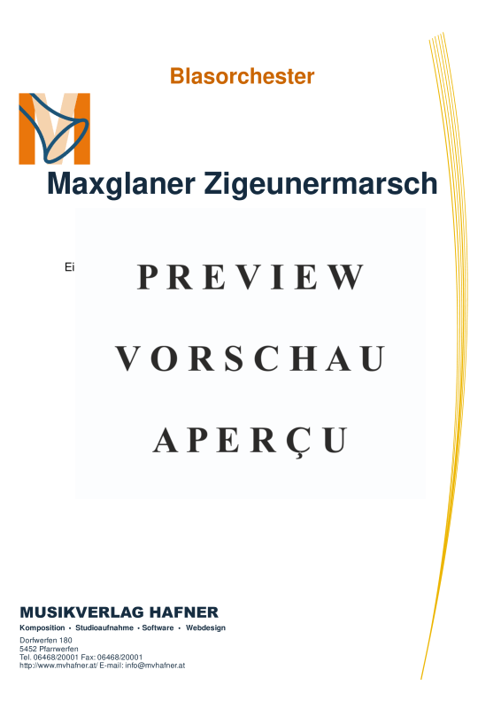 gallery: Maxglaner Zigeunermarsch, , (Großes Blasorchester)