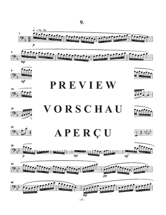 Product gallery: Page 20 of 21 Twenty-five Characteristic Etudes , , (Tuba Solo)