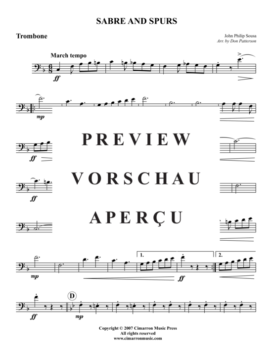 Produktgalerie: Seite 7 von 14 Sabre and Spurs , , (Blechbläserquintett)