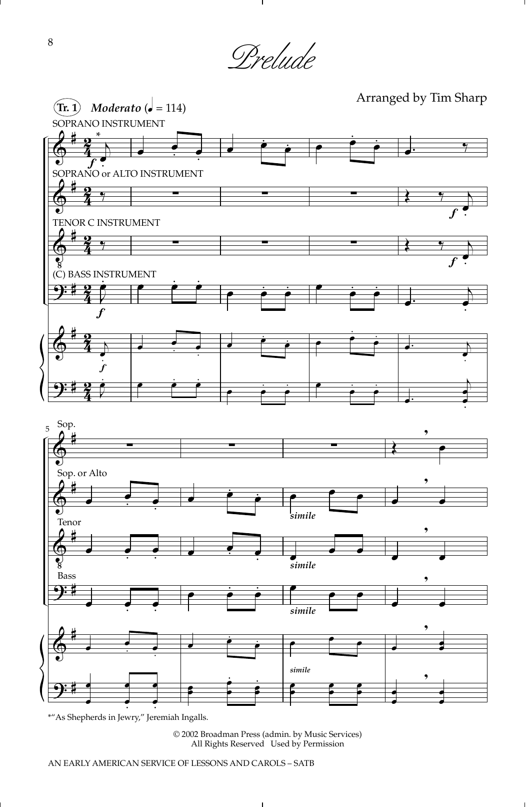 Produktbild zu: An Early American Service Of Lessons and Carols