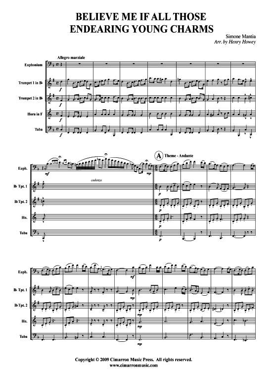 Product picture to: Believe Me If All Those Endearing Young Charms Simone Mantia