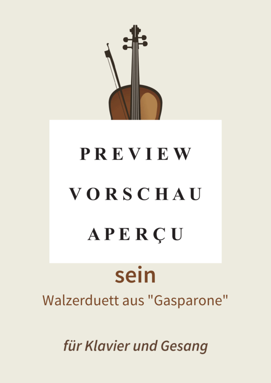 gallery: Er soll dein Herr sein - Walzerduett aus Gasparone , , (Gesang + Klavier)