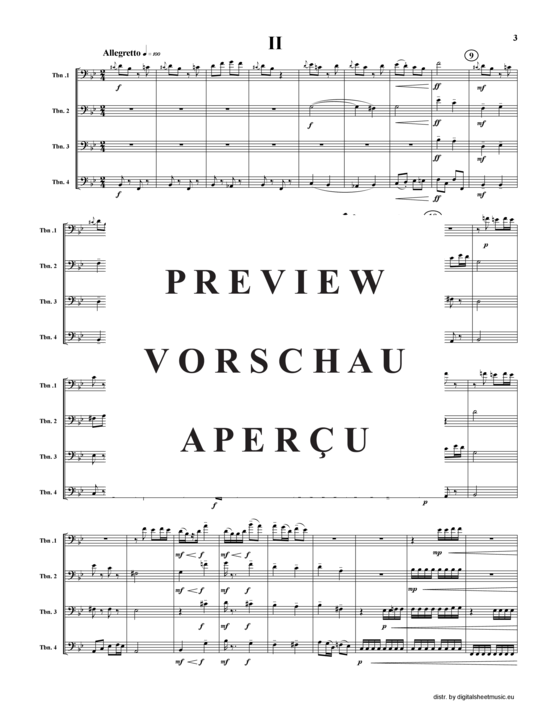 Product gallery: Page 4 of 21 Four Impressions (Suite) , , Trombone Quartet