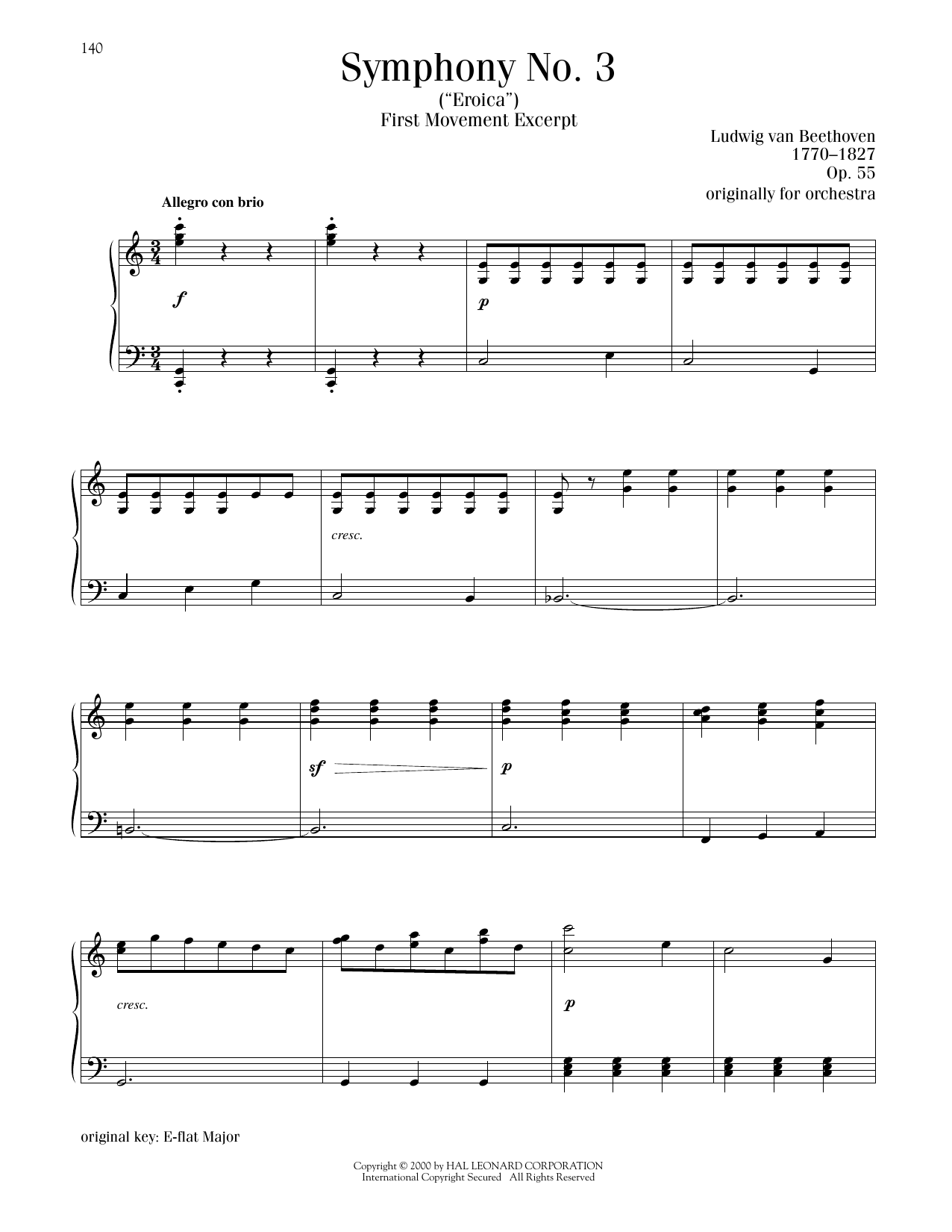 Produktbild zu: Symphony No. 3 In E-Flat Major, Op. 55