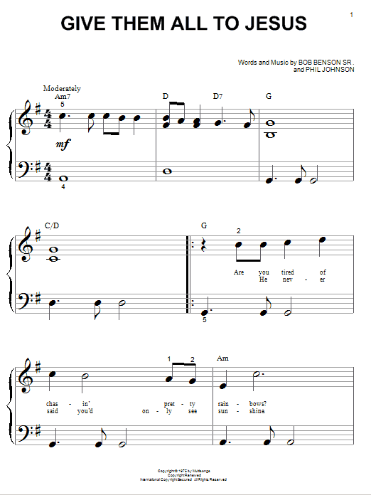 Produktbild zu: Give Them All To Jesus