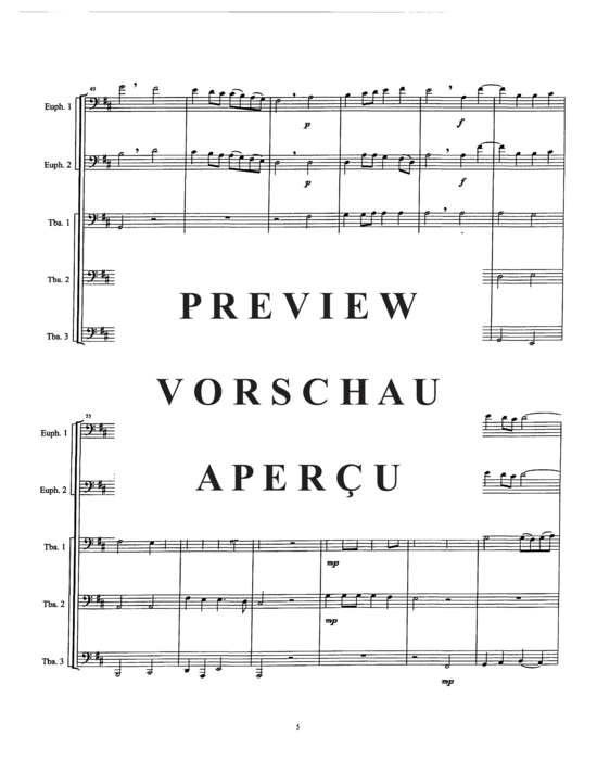 Product gallery: Page 7 of 20 O Sing Unto My Roundelay , , (Tuba Quintet EETTT)