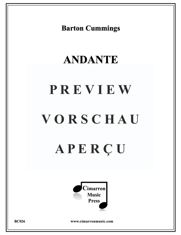 Produktgalerie: Seite 2 von 11 Andante and Allegro, , Euphonium Solo und Blechbläserensemble
