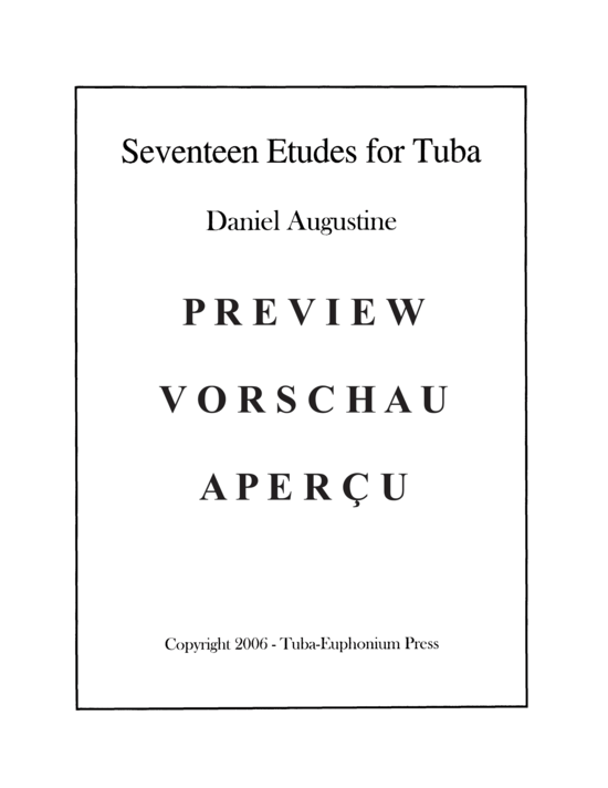 Product gallery: Page 3 of 21 Seventeen Etudes for Tuba , , (Tuba Solo)